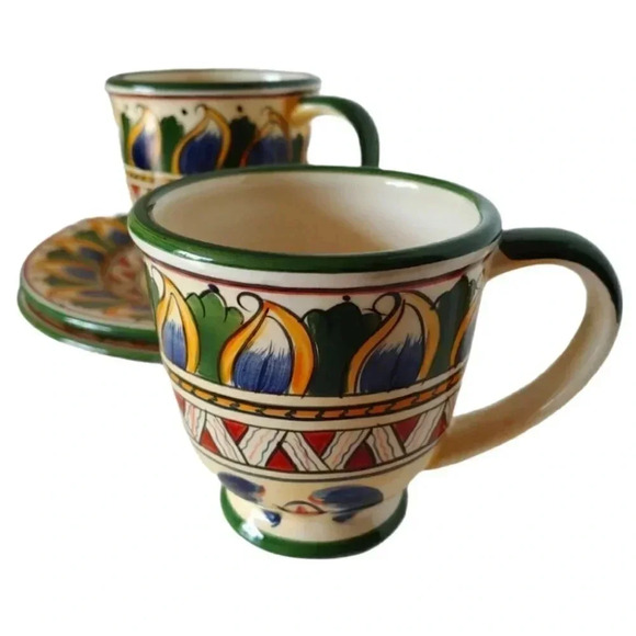 Deruta Tabletops Unlimited 2 ea. Plates & Cups - Picture 1 of 11